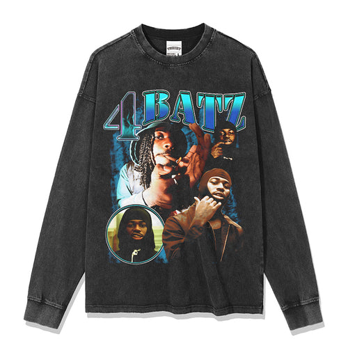 4Batz Sweatshirt - Washed Black