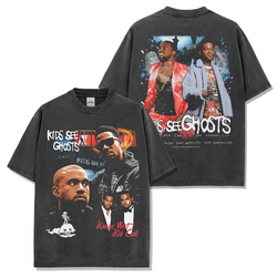 Kids See Ghosts Tee - Washed Black