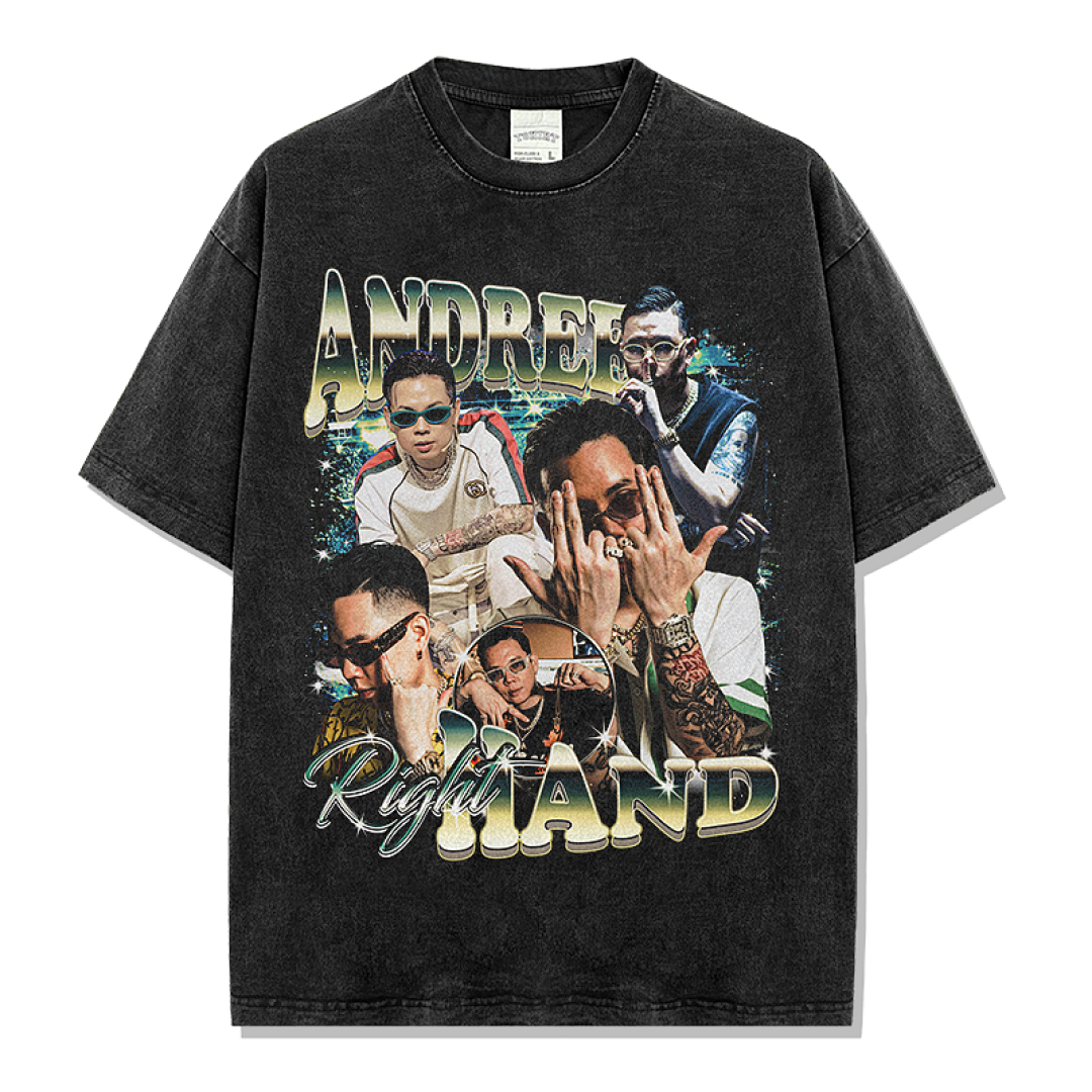Andree Right Hand Tee - Washed Black