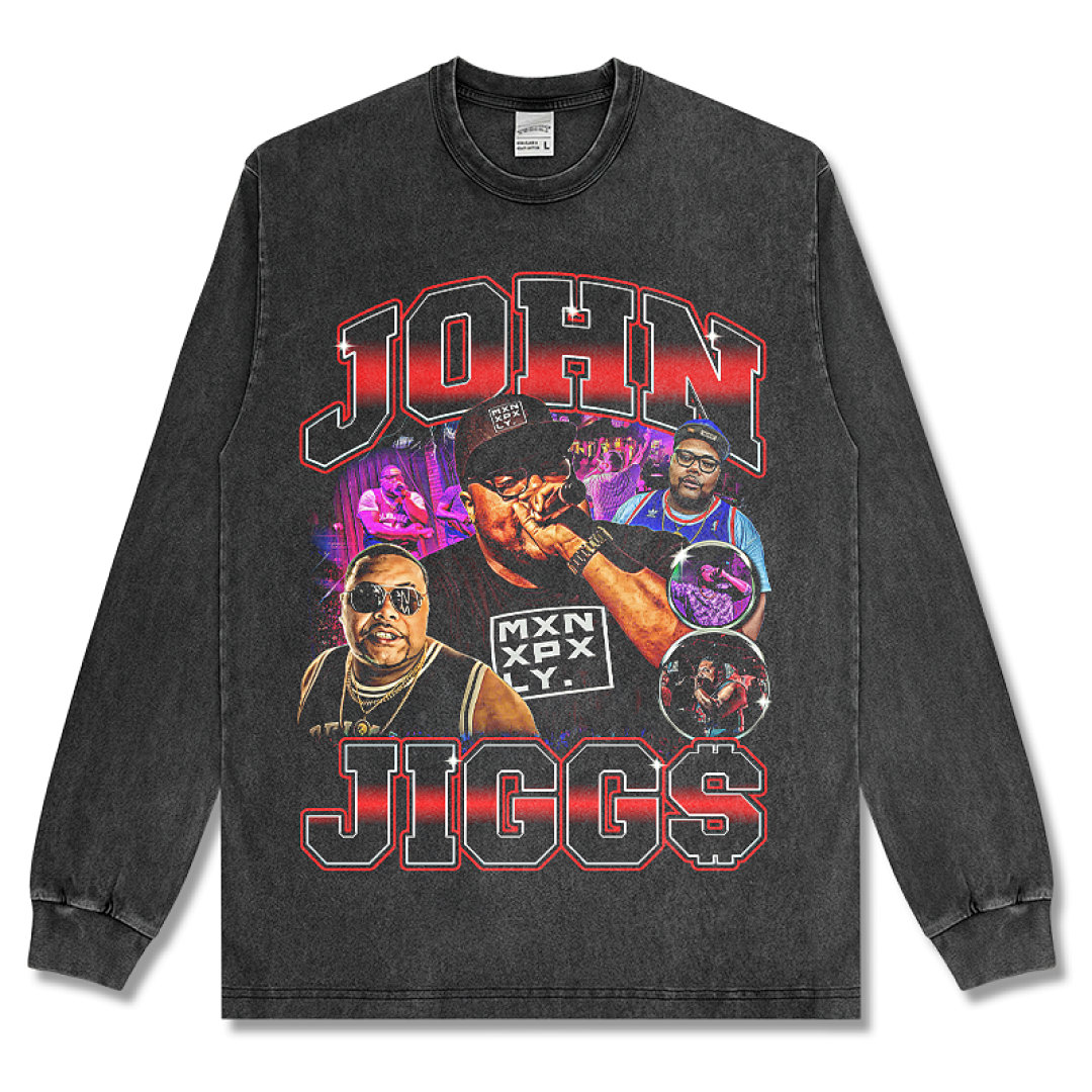 John Jigg Sweatshirt - Washed Black