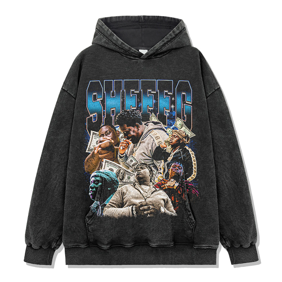Sheff G Hoodie - Washed Black