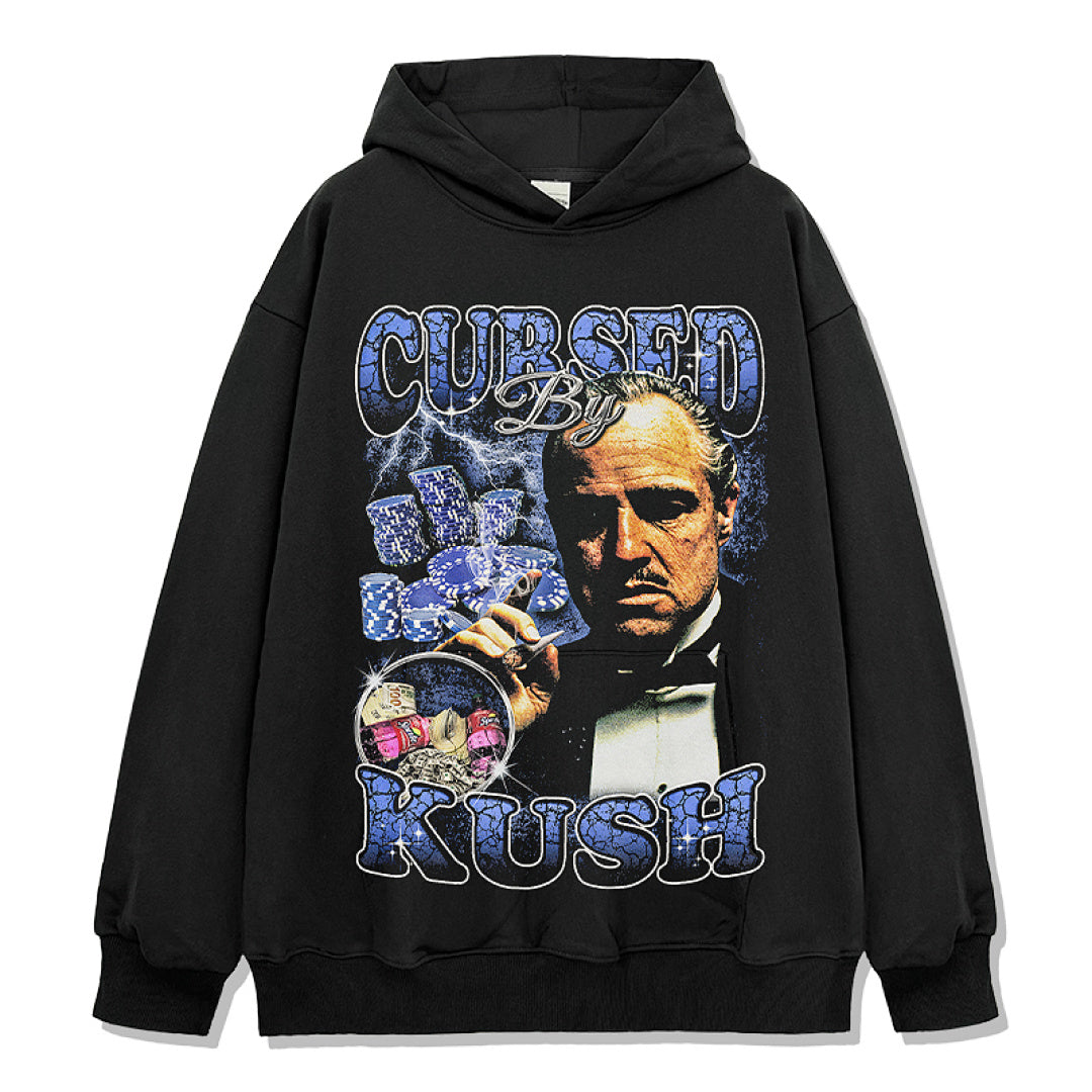 Cursed By Kush Hoodie - Black