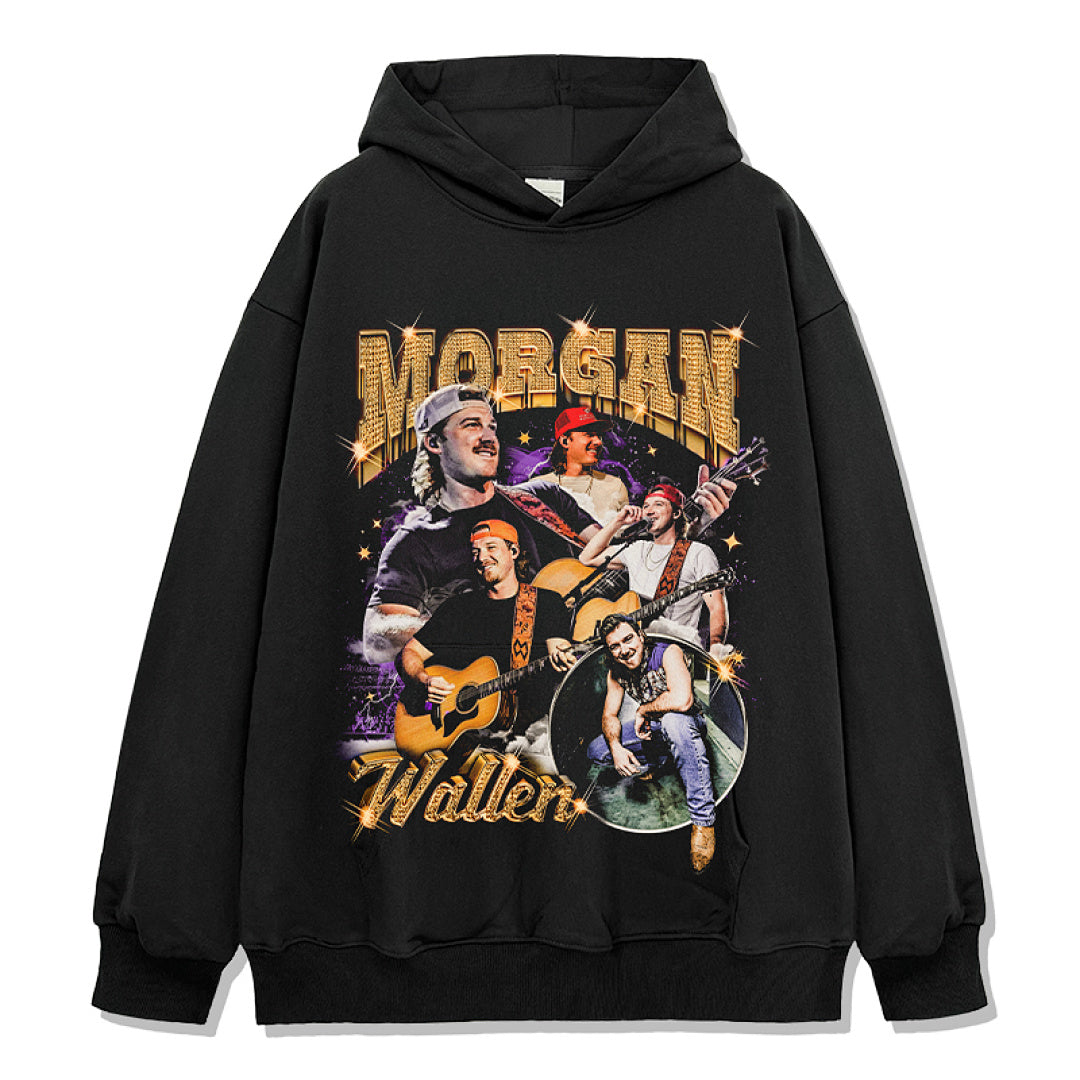 Morgan Wallen Hoodie - Black