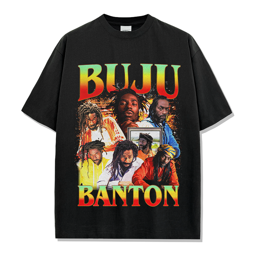 Buju Banton Tee - Black