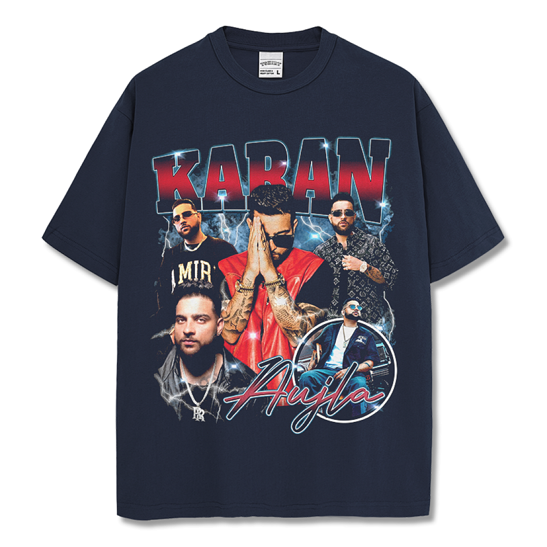 Karan Aujla Tee - Navy