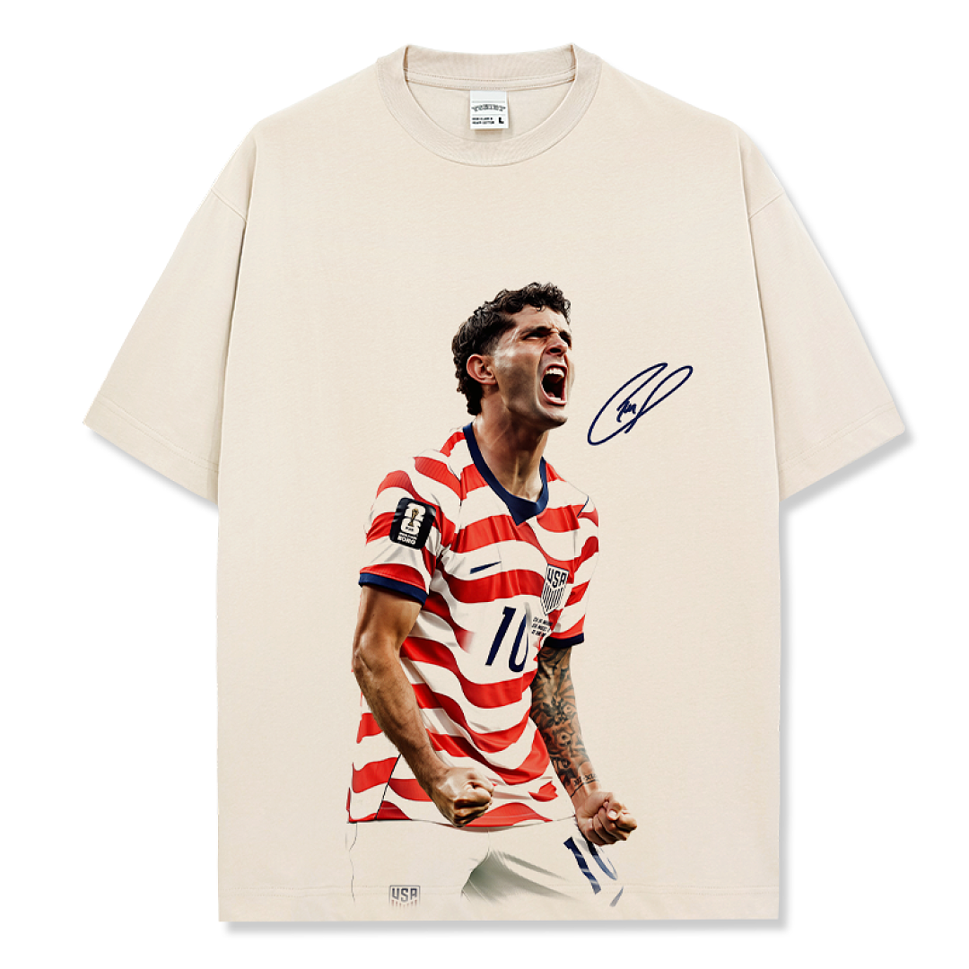 Christian Pulisic Tee - Apricot