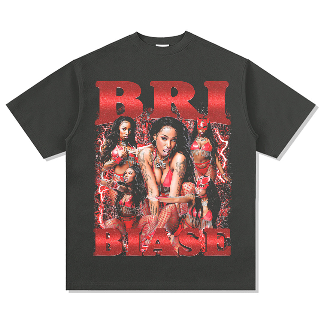Bri Biase Tee - Charcoal