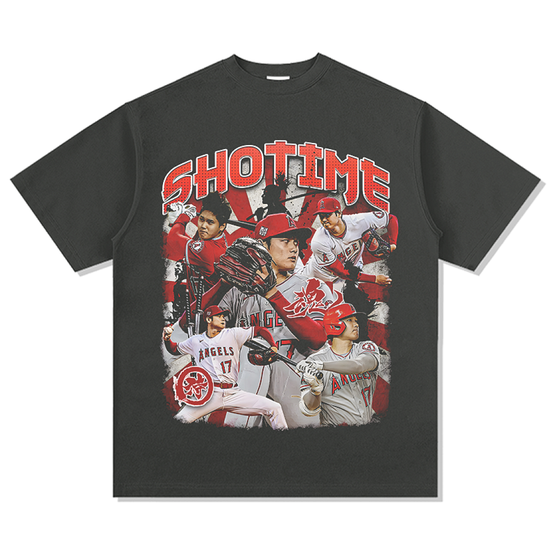 Shohei Ohtani Tee - Charcoal