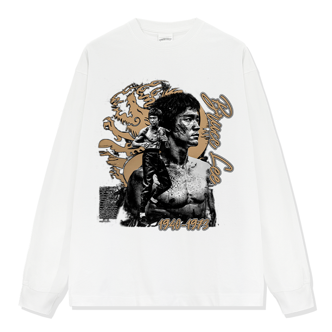 Bruce Lee Sweatshirt - White