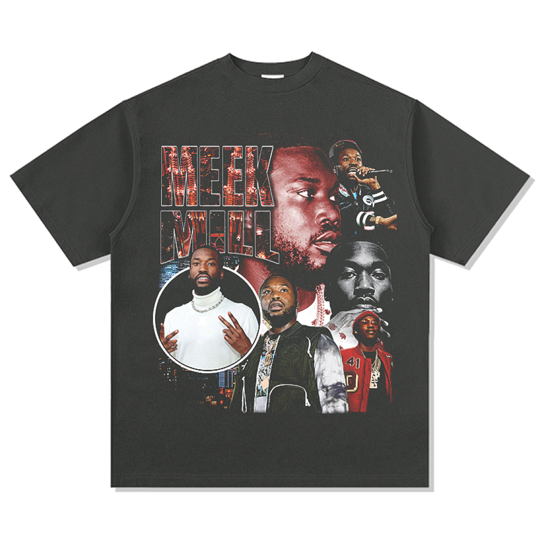 Meek Mill Tee - Charcoal