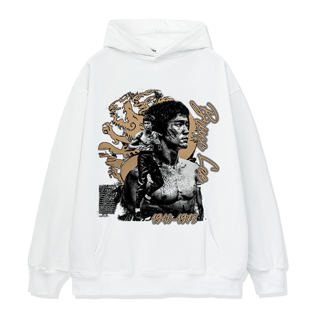 Bruce Lee Hoodie - White
