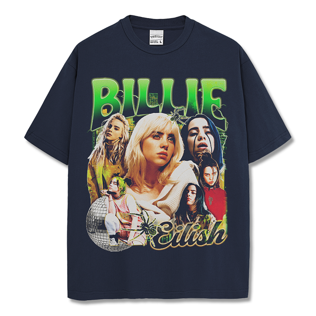 Billie Eilish Tee - Navy