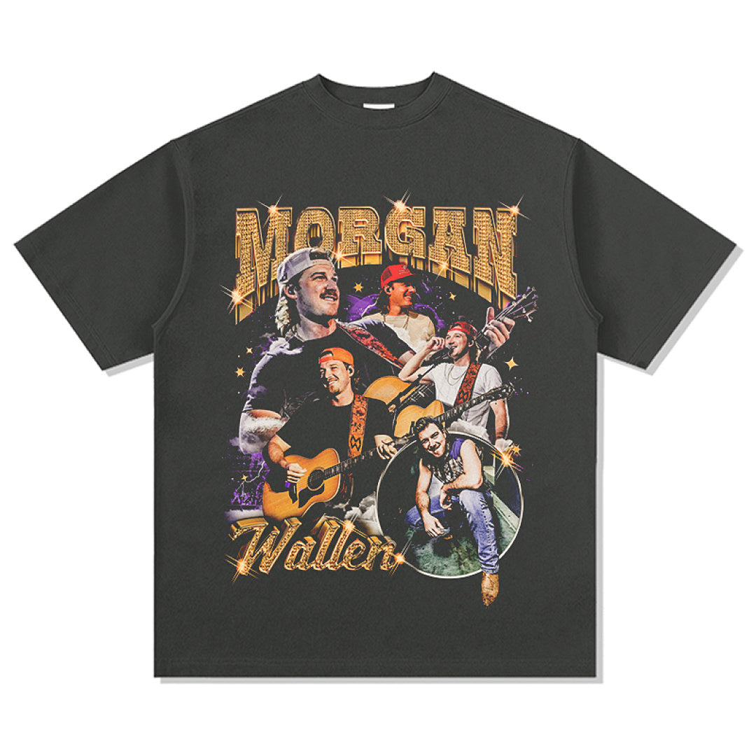 Morgan Wallen Tee - Charcoal