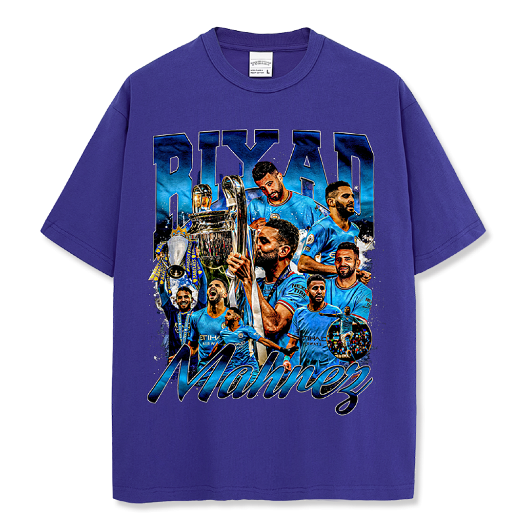 Riyad Mahrez Tee - Royal Blue