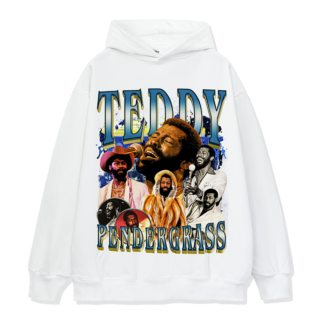 Teddy Pendergrass Hoodie - White