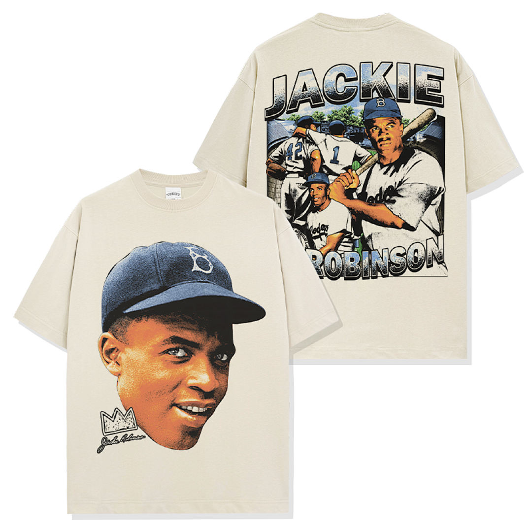 Jackie Robinson Tee - Apricot