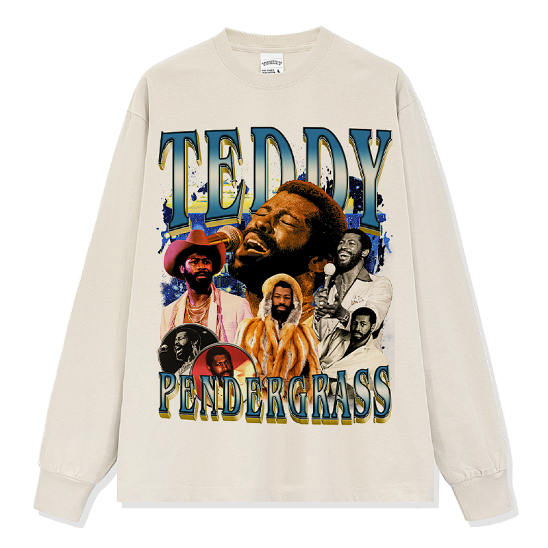 Teddy Pendergrass Sweatshirt - Apricot