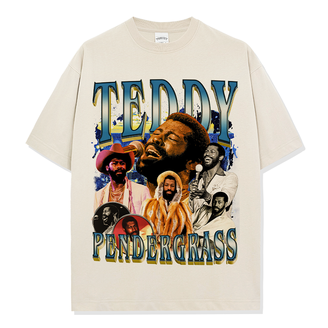 Teddy Pendergrass Tee - Apricot