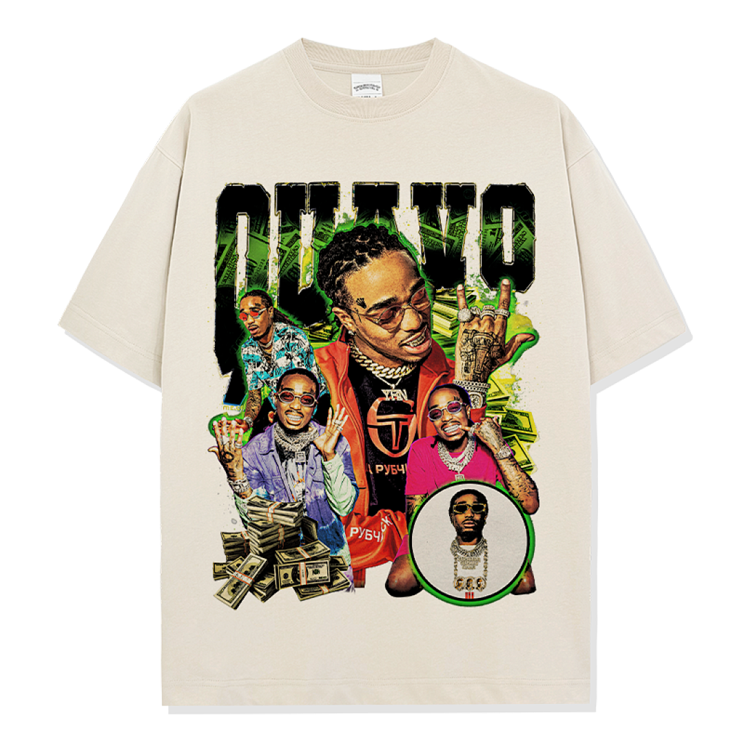 Quavo Tee - Apricot