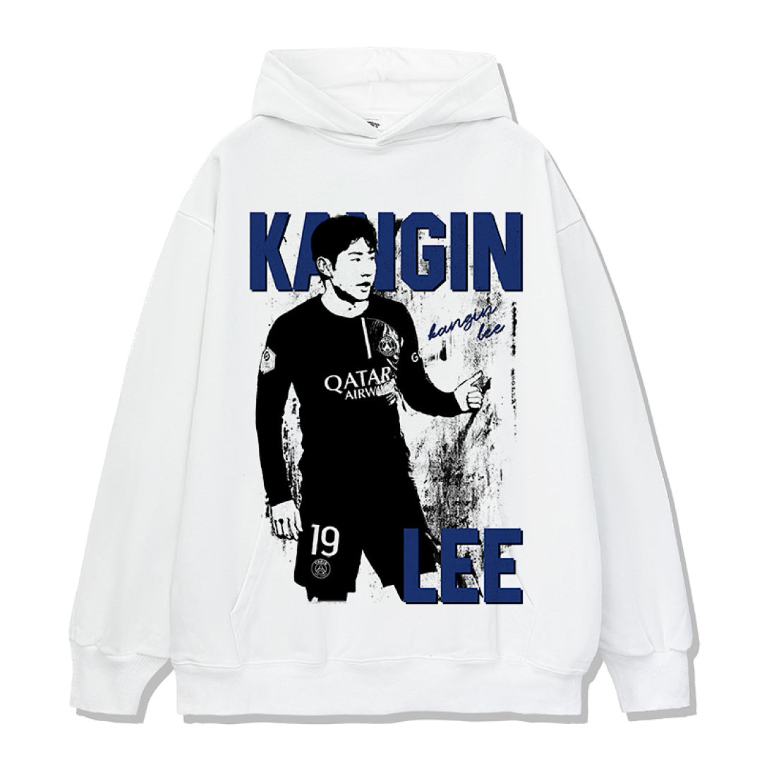 Lee Kang in Design 9072 Hoodie - White