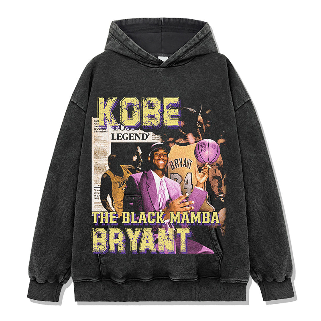 Kobe Design 6251 Hoodie - Washed Black