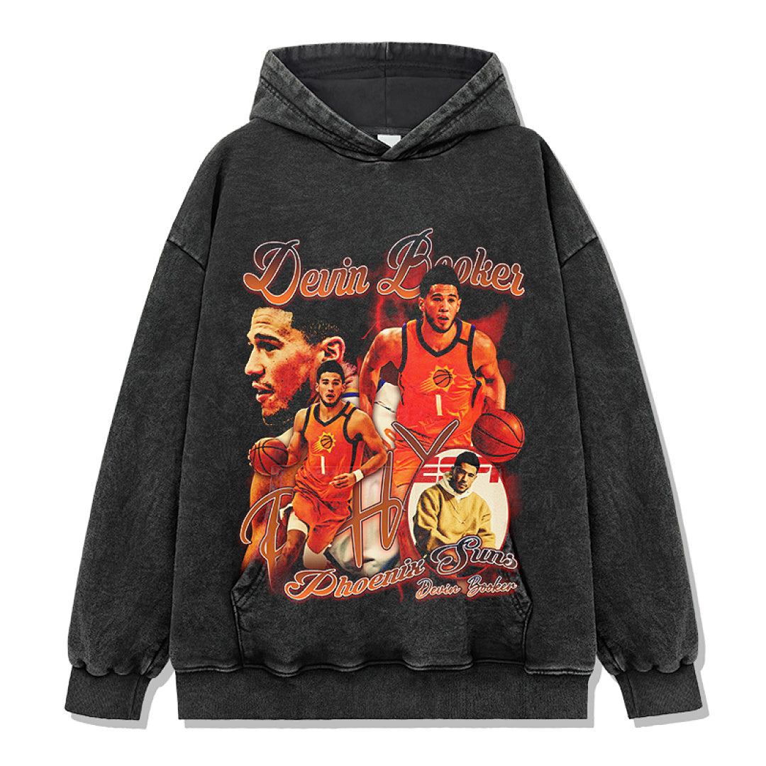 Booker Design 6195 Hoodie - Washed Black