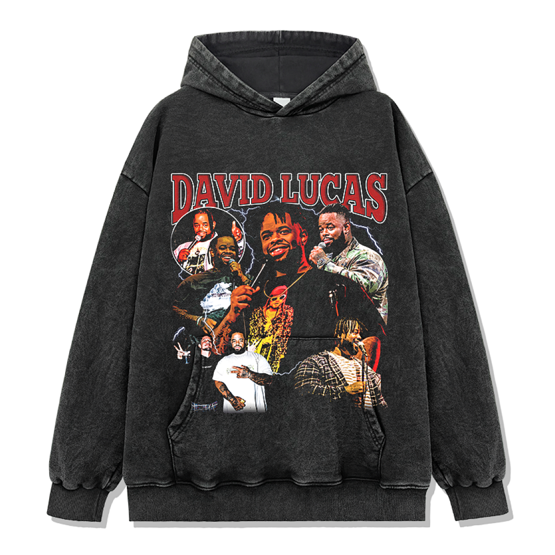 David Lucas Design 7359 Hoodie - Washed Black