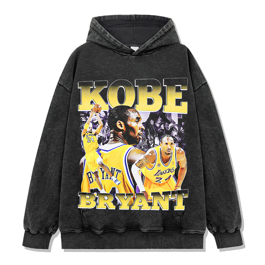 Kobe Design 6023 Hoodie - Washed Black