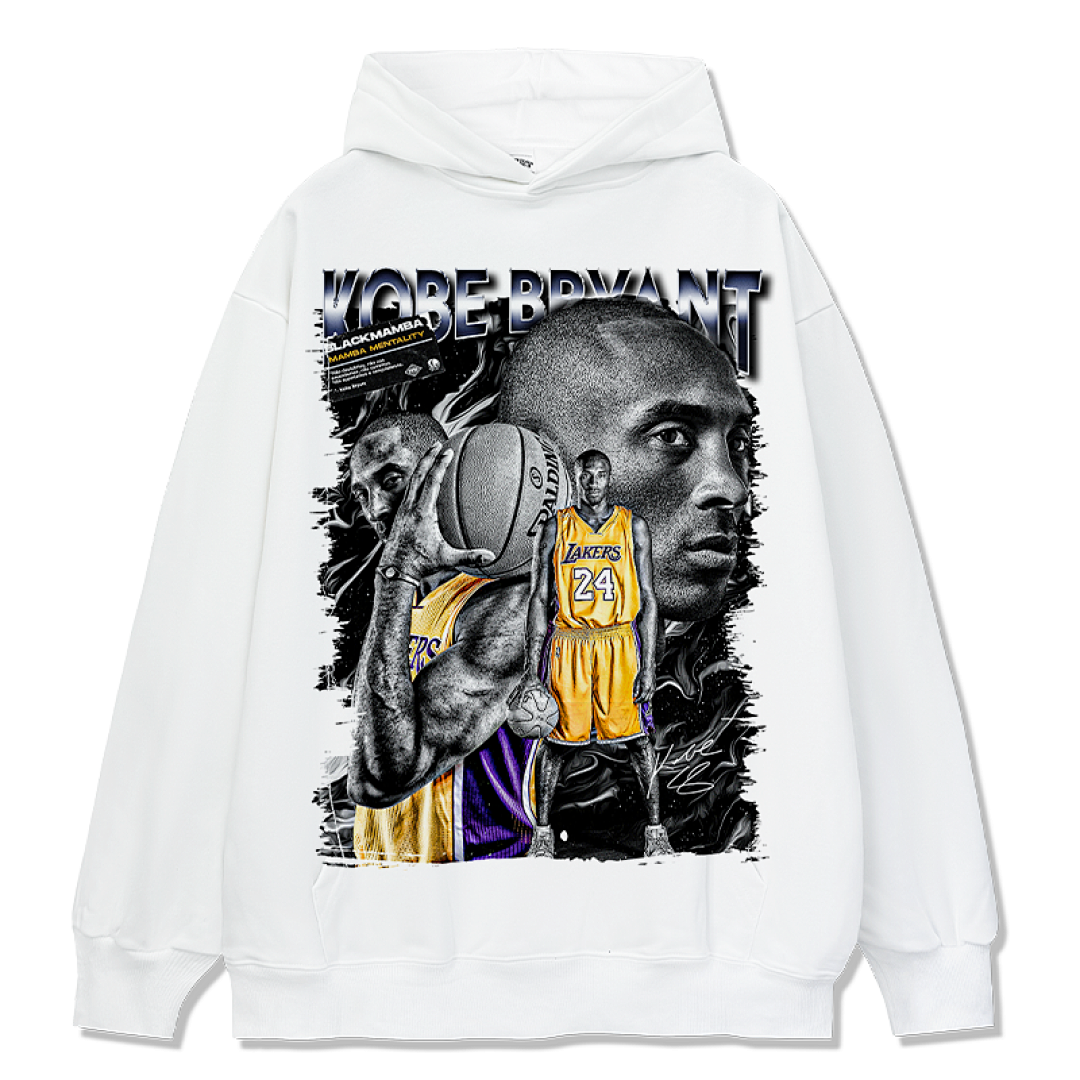 Kobe Design 6137 Hoodie - White