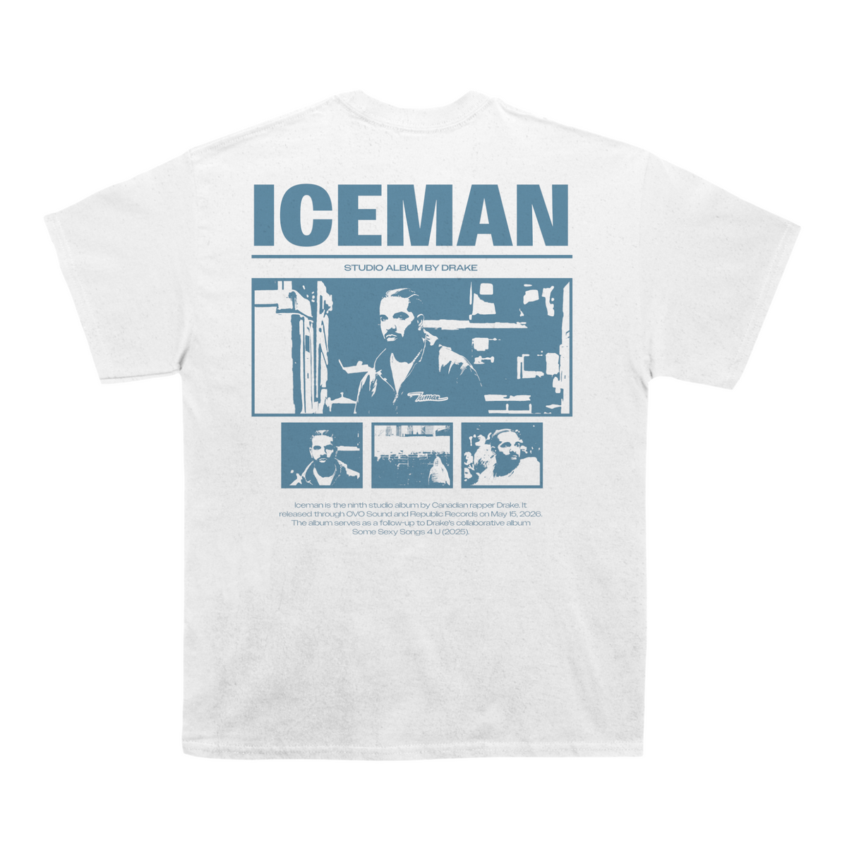 Iceman poster tee - white-back