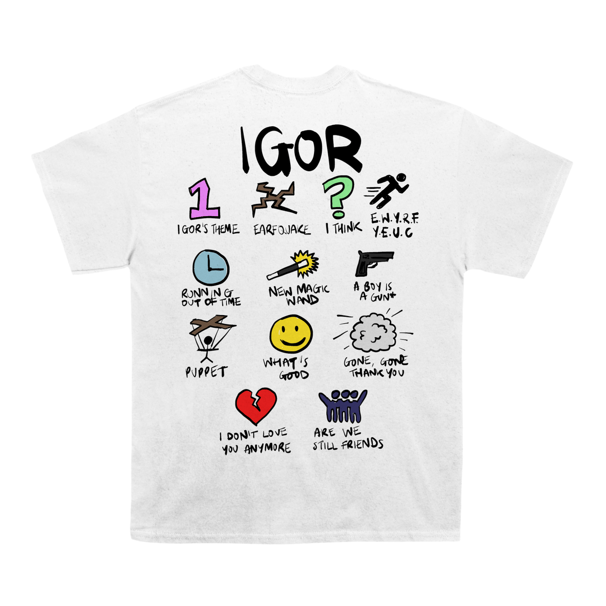 Tyler The Creator "Igor Notebook" Back Design TEE - view 2