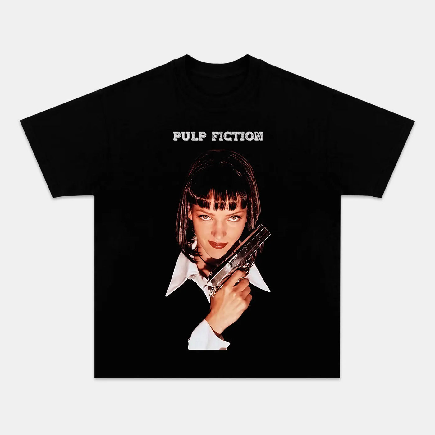 Pulp Fiction Mia Wallace Vintage Movie Graphic Tee — product image 1