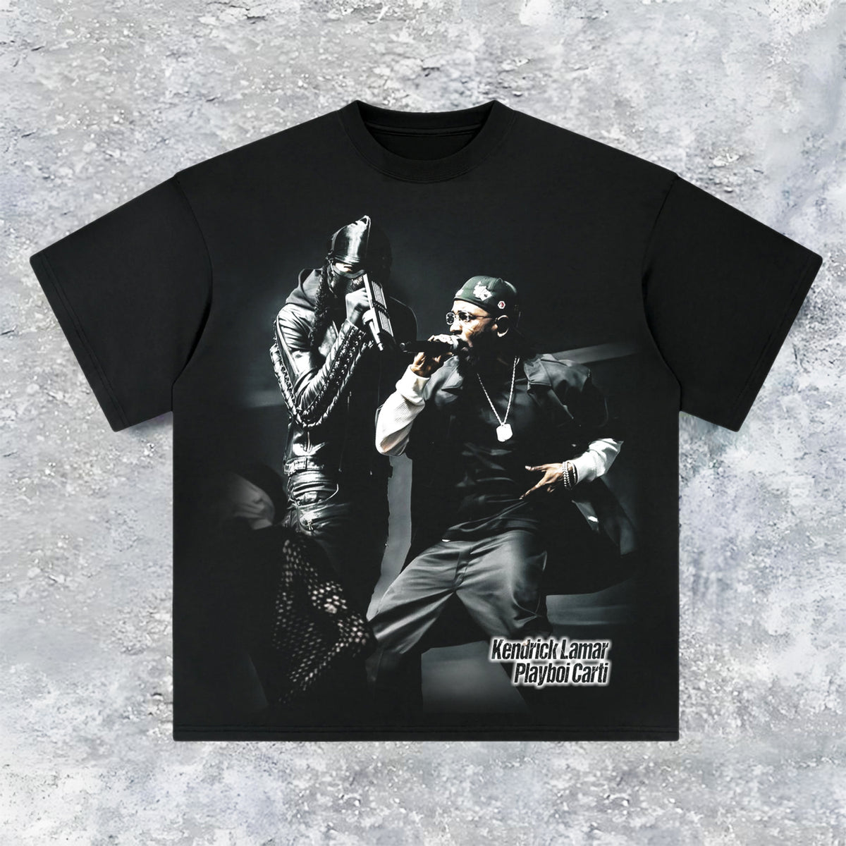 Kendrick Lamar & Playboi Carti West Coast Unity Graphic Tee — product image 1