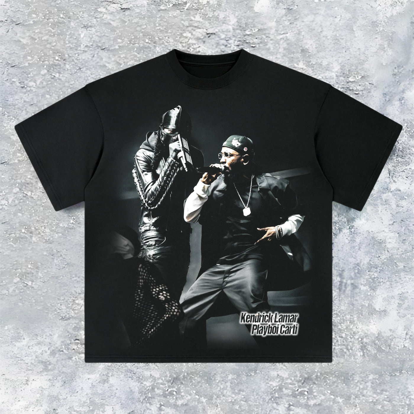 Kendrick Lamar & Playboi Carti West Coast Unity Graphic Tee — product image 1