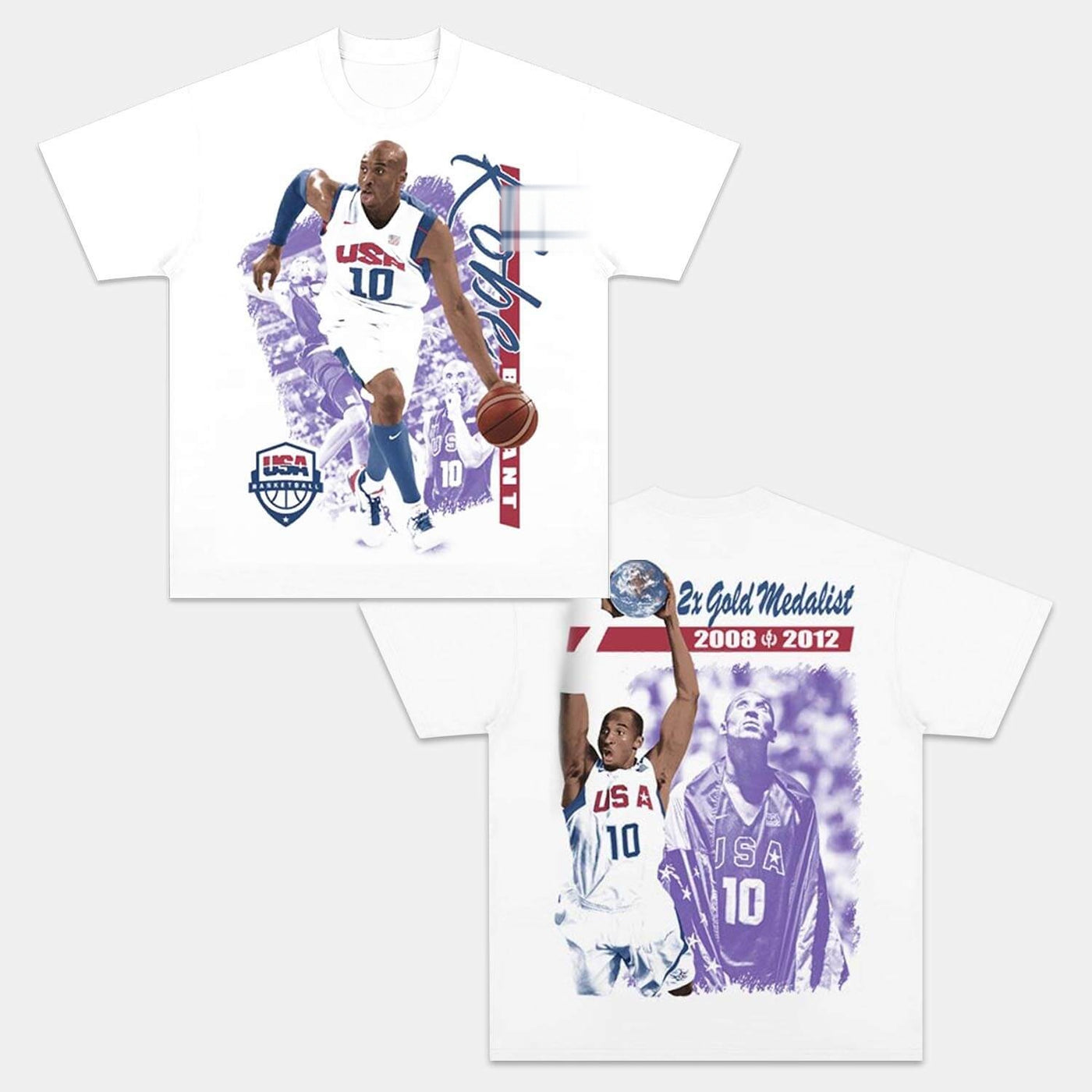 Kobe Bryant USA Redeem Team Vintage Graphic Tee — product image 1