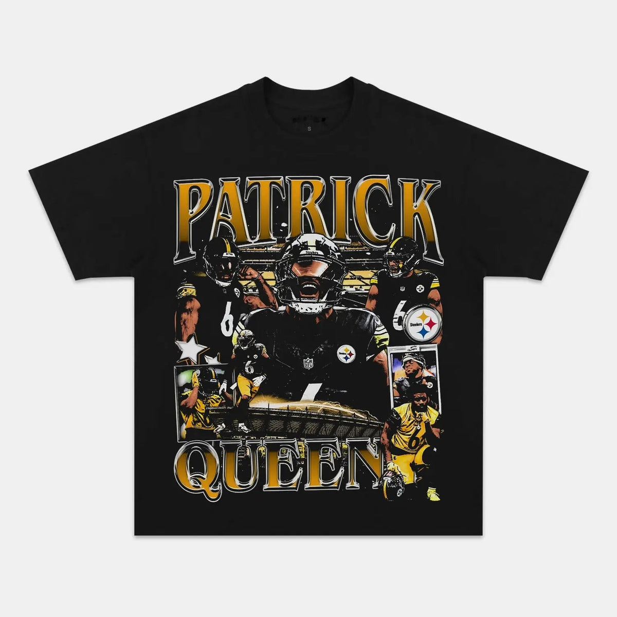 Patrick Queen Pittsburgh Football Vintage Graphic Tee — product image 1