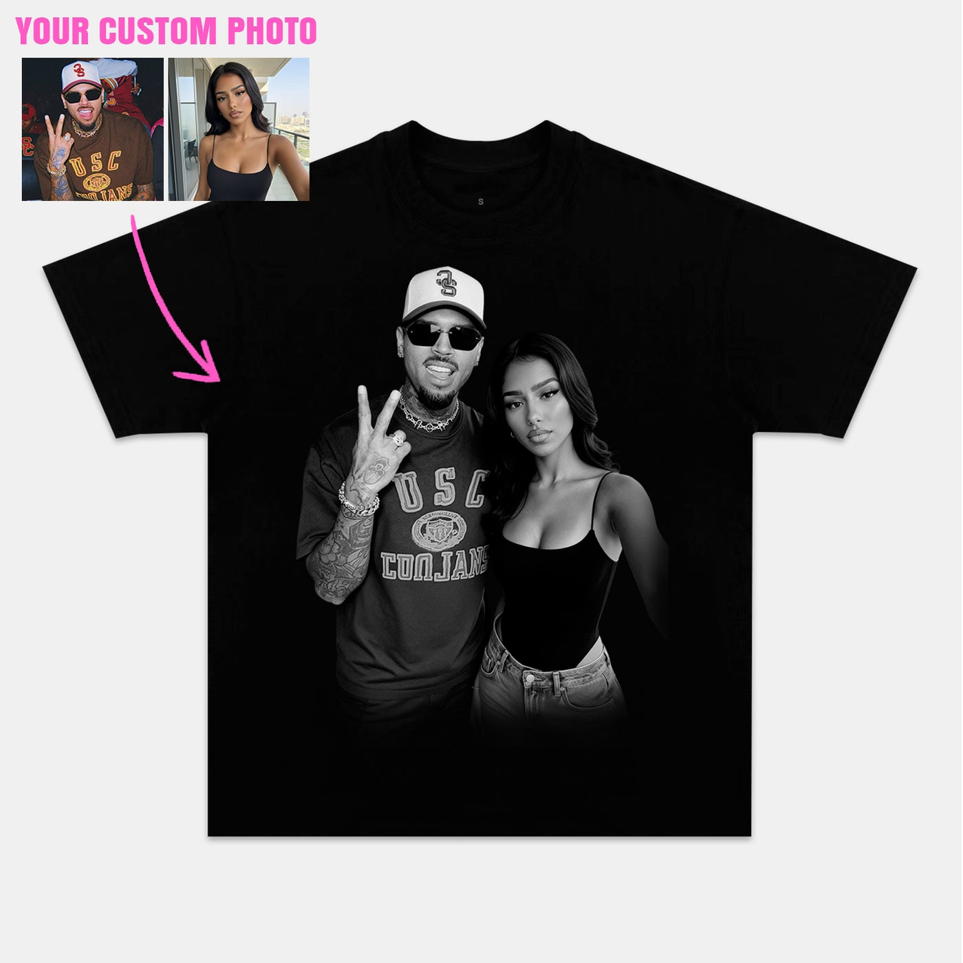 Vintage Singer Custom Graphic Tee — product image 1