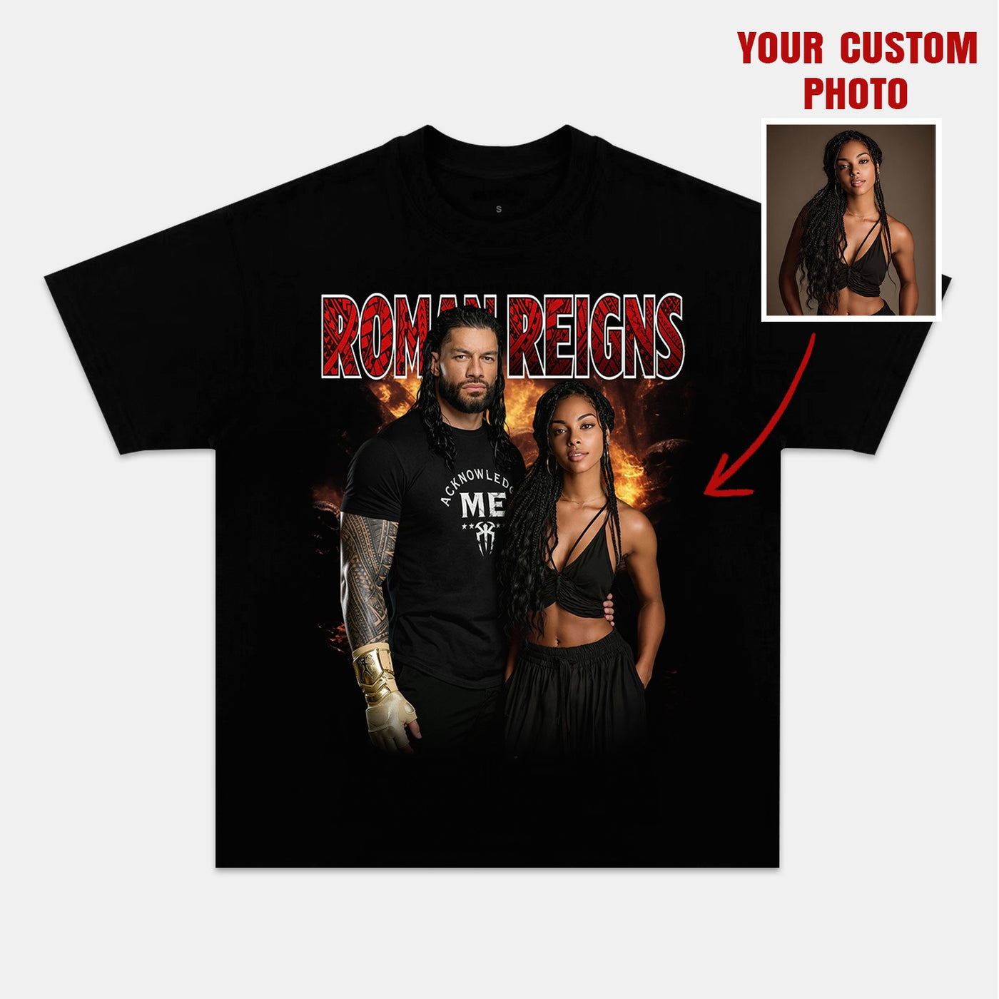 Roman Reigns Tribal Chief Custom Graphic Tee — product image 1