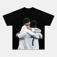 Jude Bellingham & Vinícius Jr Real Madrid Champions Graphic Tee