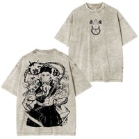 Gyomei Himejima Demon Slayer Anime Washed Graphic Tee