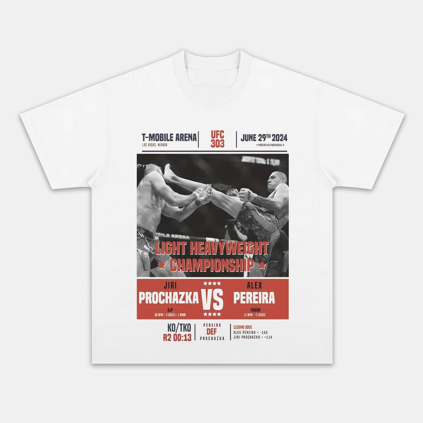 Prochazka Vs Pereira Graphic Tee — product image 1