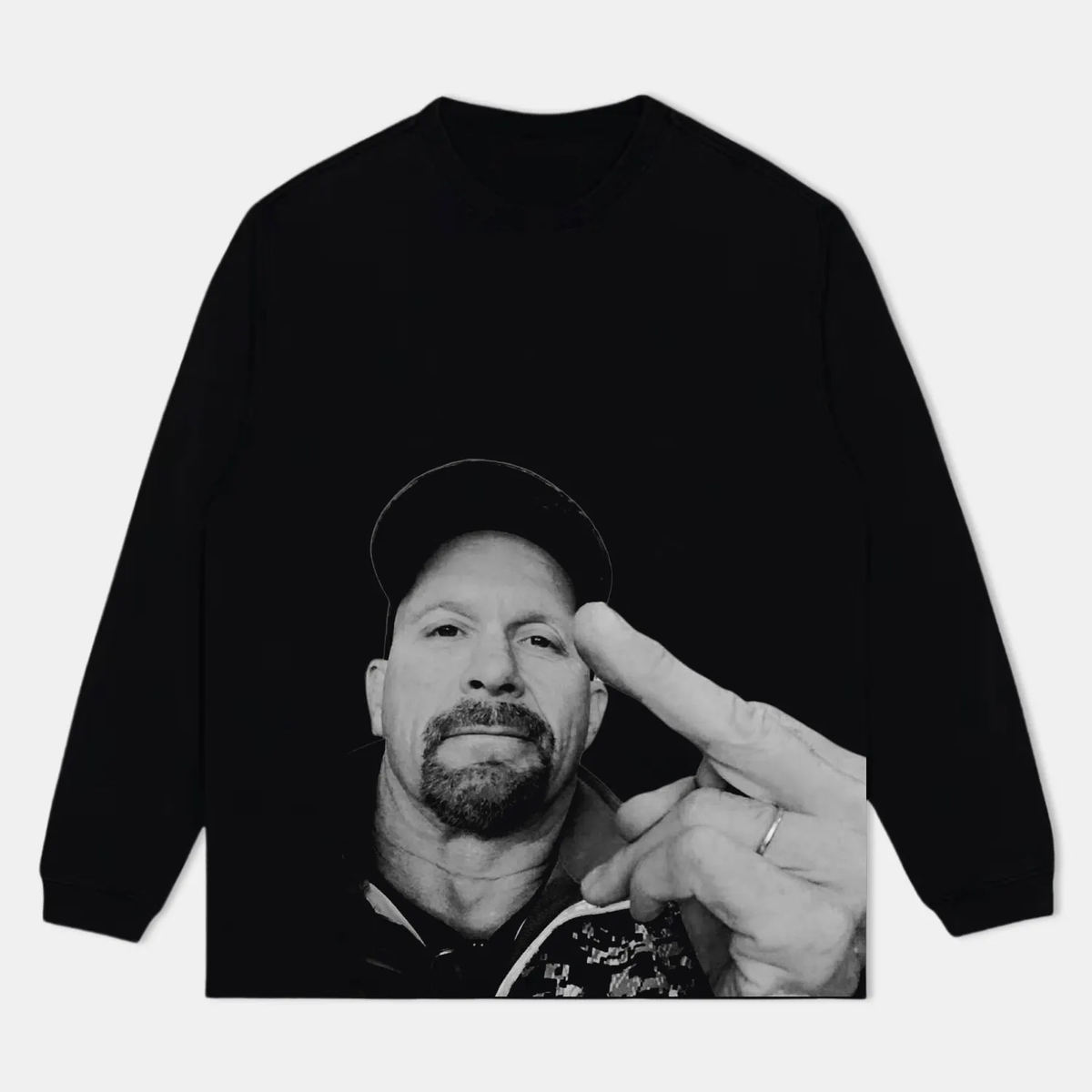 Stone Cold Steve Austin Graphic Long Sleeve T-Shirt — product image 1