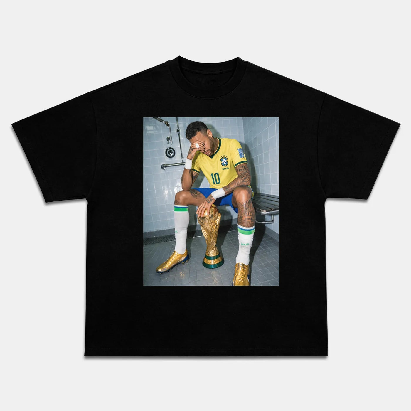 Neymar Jr 'Ousadia e Alegria' Vintage Soccer Graphic Tee — product image 1
