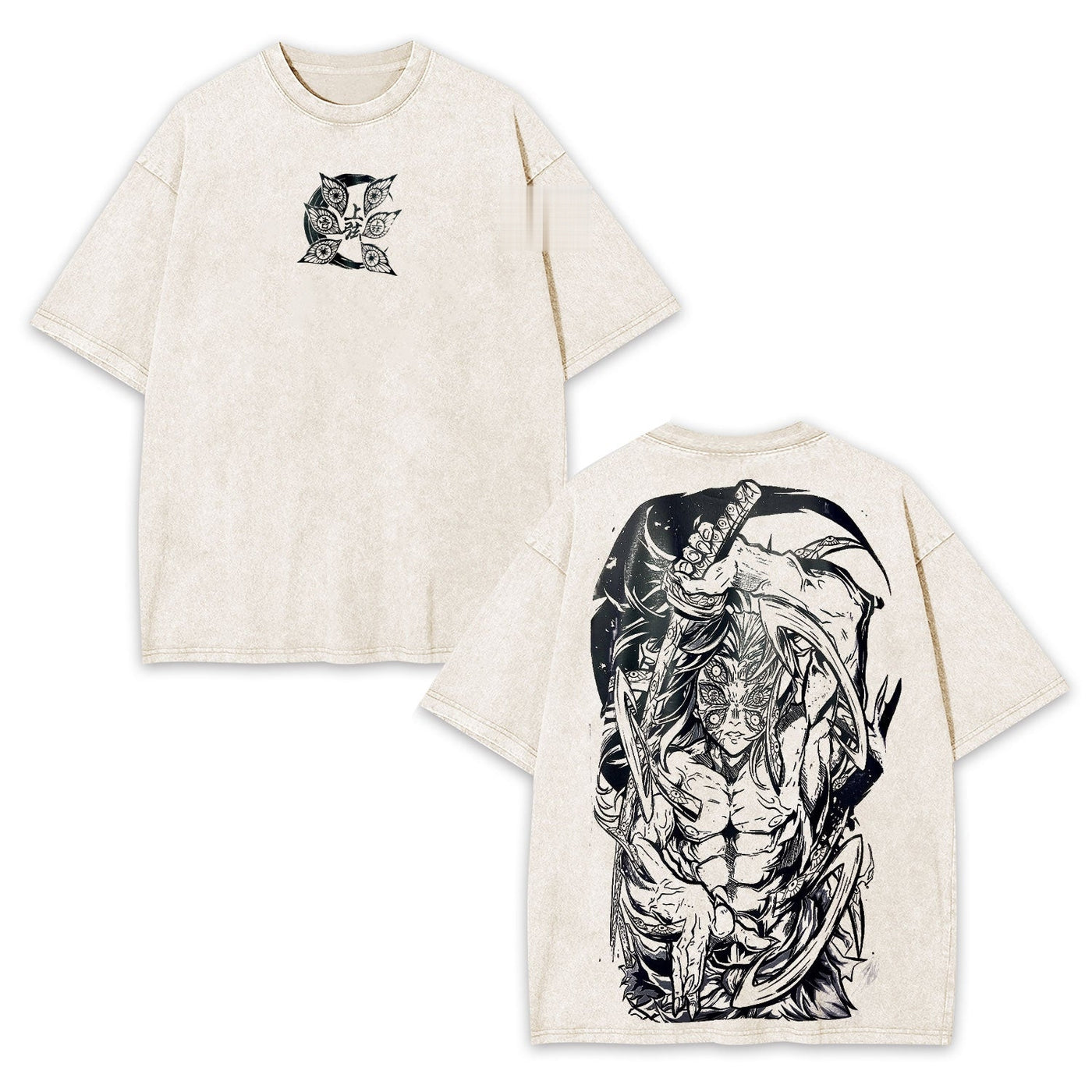 Nezuko Kamado Demon Slayer Vintage Heavyweight Graphic T-Shirt — product image 1