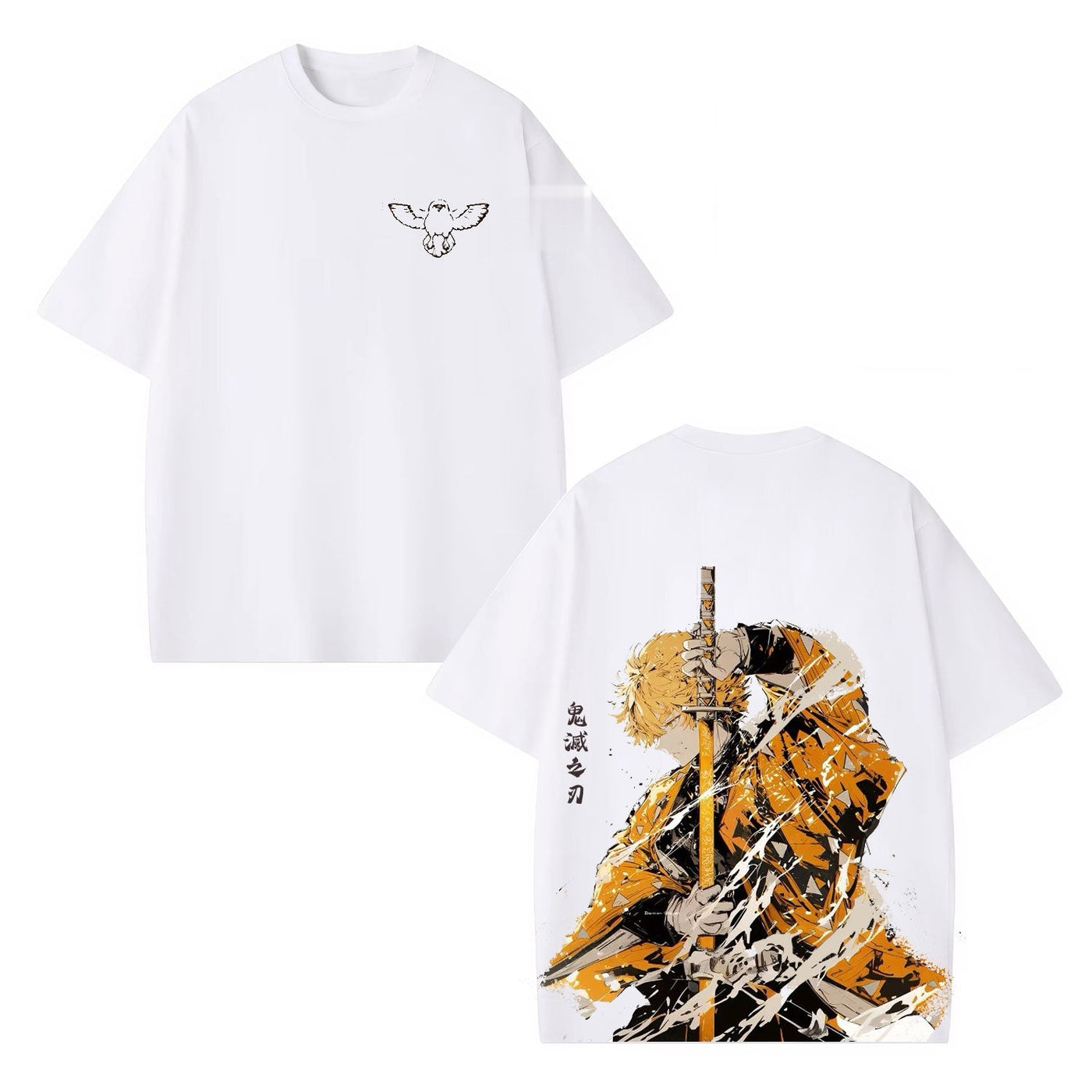 Zenitsu Agatsuma Lightning Form Demon Slayer Washed Graphic Tee — product image 1
