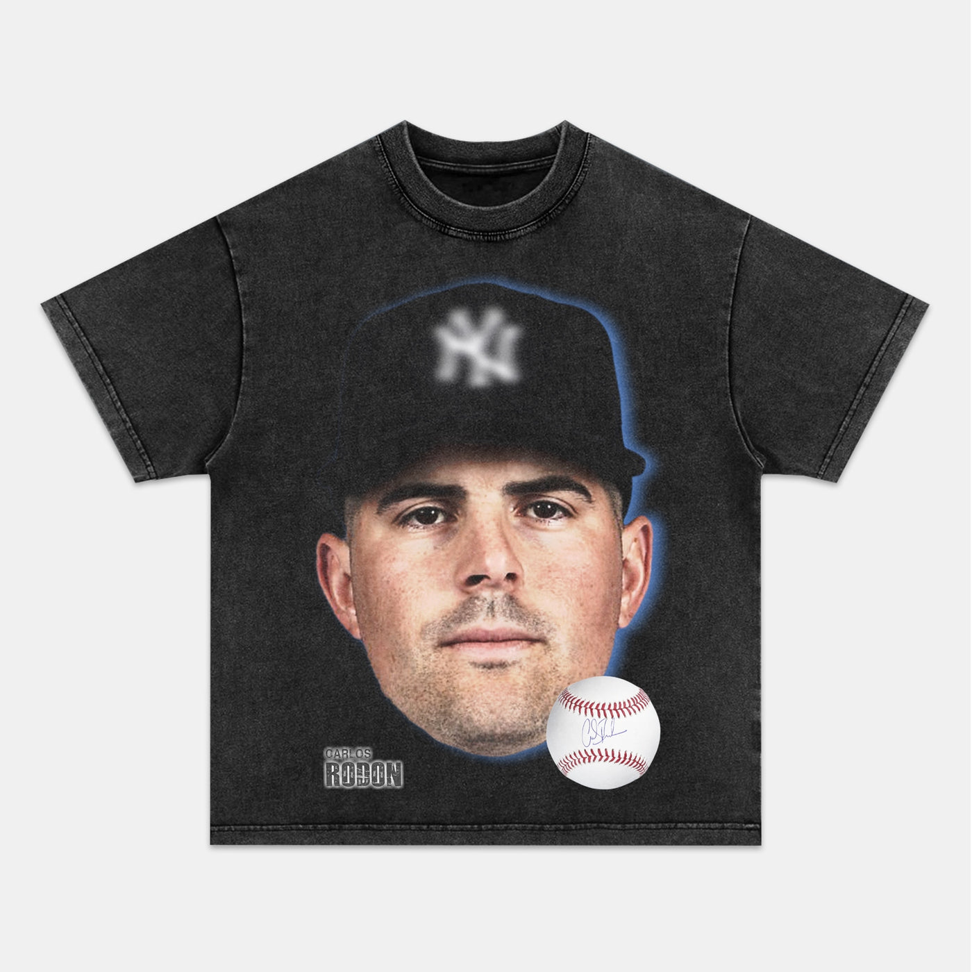 Carlos Rodón NY Baseball Vintage Heavyweight Graphic T-Shirt — product image 1