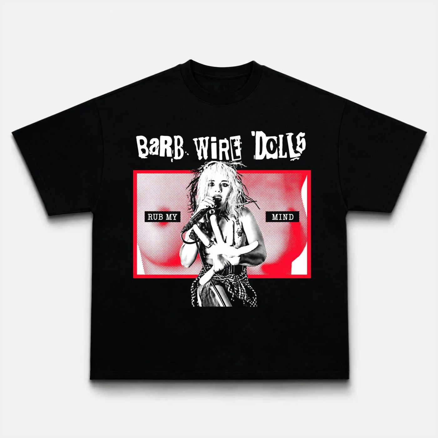 Barb Wire Dolls 'Rub My Mind' Punk Rock Graphic Tee — product image 1