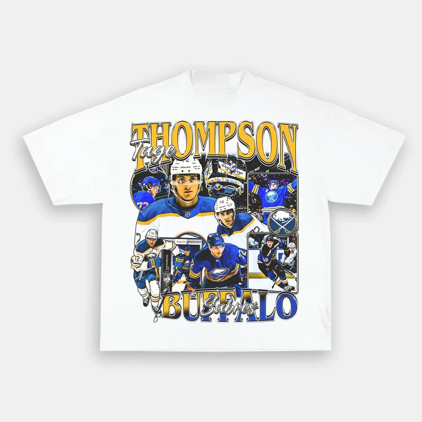 Tage Thompson Buffalo Hockey Vintage Heavyweight Graphic T-Shirt — product image 1