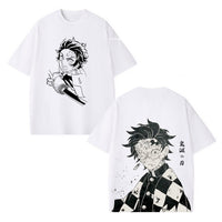 Anime Graphic Demon Slayer Vintage Heavyweight Graphic T-Shirt