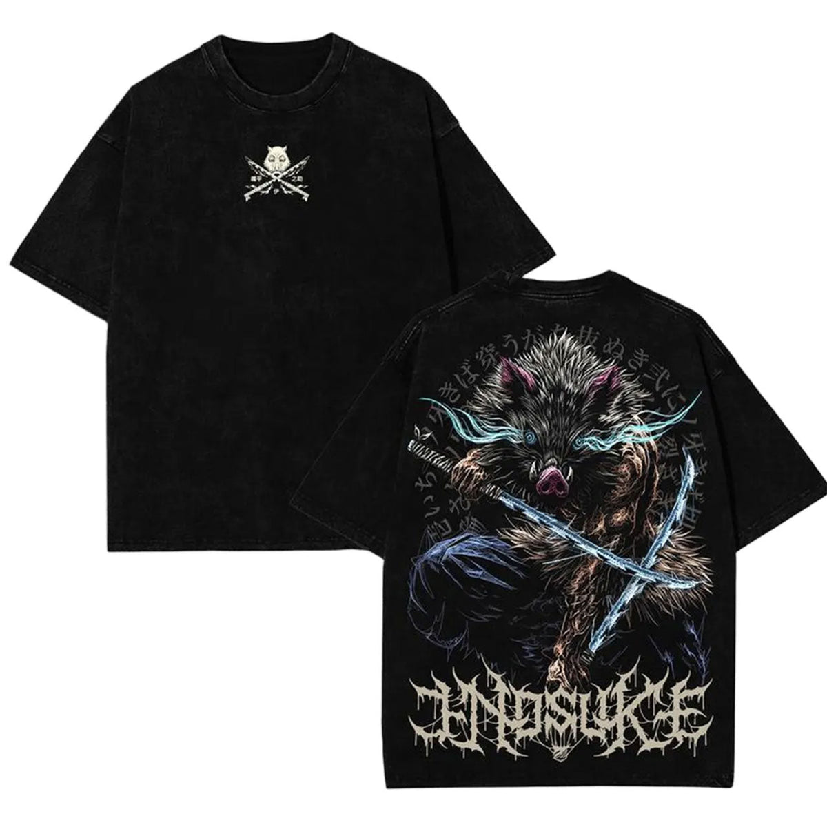 Demon Slayer Unisex Oversized Anime Graphic Tee — product image 1